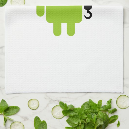 Android Robot Pirate Style Theedoek (Gevouwen)