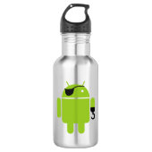 Android Robot Pirate Waterfles (Voorkant)