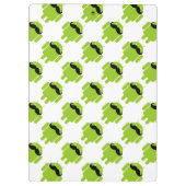 Android Robot Whimsical Mustache Style Klembord (Achterkant)