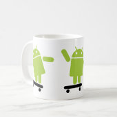 Android Skateboarding Koffiemok (Voorkant links)