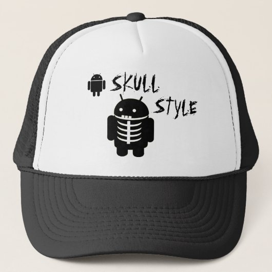 Android SKULL STYLE Trucker Pet (Voorkant)