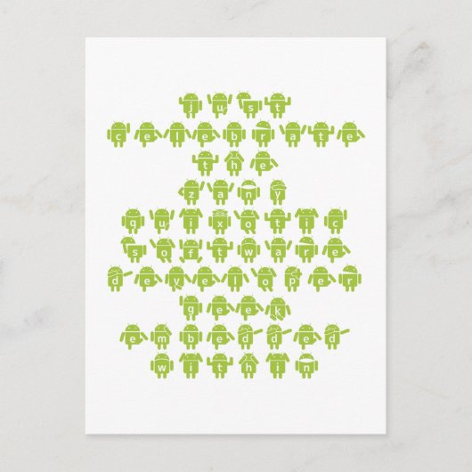 Android Software Developer Gezegde (lager Hoesje) Briefkaart (Voorkant)