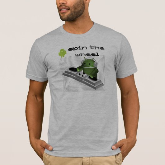 android spin the wheel t-shirt (Voorkant)