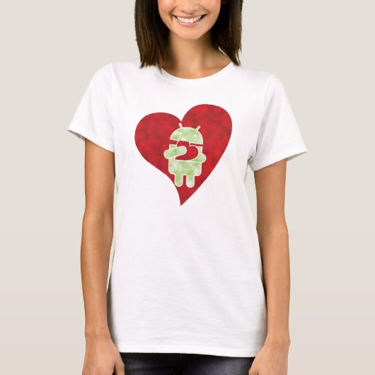 Android T-shirt - Droid Love (Voorkant)