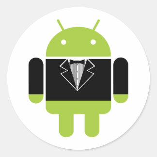 Android Tux Ronde Sticker