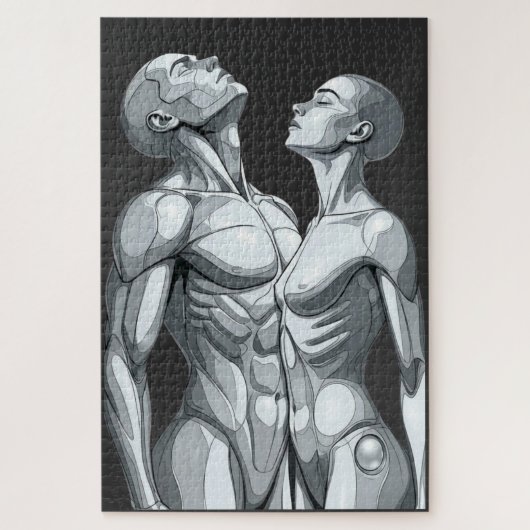 Android Union: Cyborg Couple 1014-Piece Puzzle Legpuzzel (Verticaal)