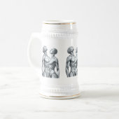 Android Union: Cyborg Couple Ceramic Beer Stein Bierpul (Voorkant links)