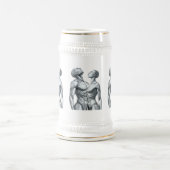 Android Union: Cyborg Couple Ceramic Beer Stein Bierpul (Center)