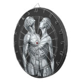 Android Union: Cyborg Couple Futuristic Dartboard Dartbord (Voorkant Rechts)