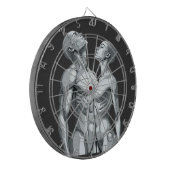 Android Union: Cyborg Couple Futuristic Dartboard Dartbord (Voorkant Links)