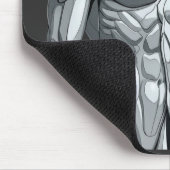 Android Union: Cyborg Couple Futuristic Mousepad Muismat (Hoek)