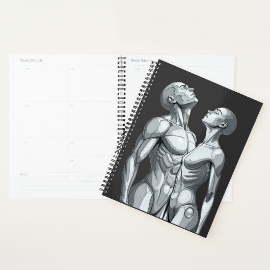 Android Union: Cyborg Couple Futuristic Planner (Display)