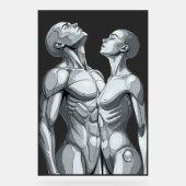 Android Union:Cyborg Couple Large Acrylic Wall Art Acryl Bord (Voorkant)