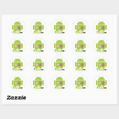 Android-versies Ronde Sticker (Vel)