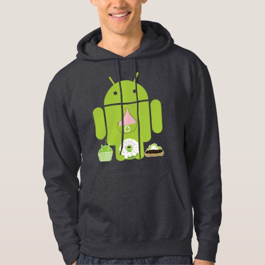 Android Versions Hoodie (Voorkant)