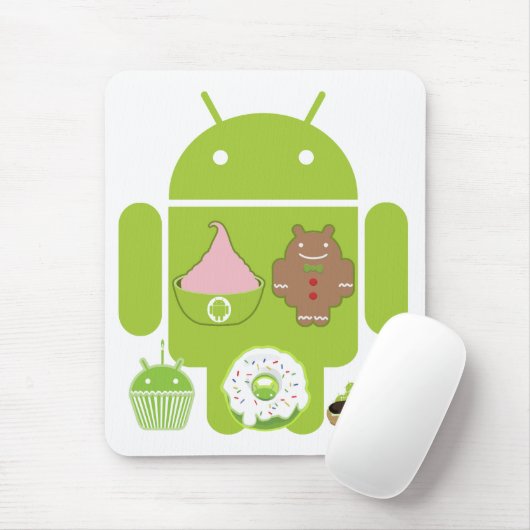 Android Versions Muismat (Met muis)