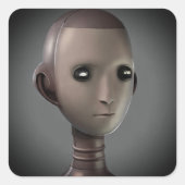 Android Vierkante Sticker (Voorkant)