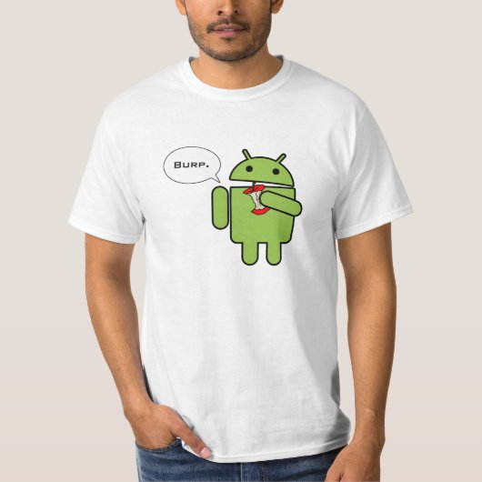 Android vs. Apple, en de winnaar is T-shirt (Voorkant)