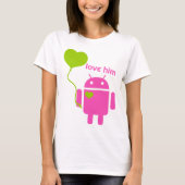 Android Women's Basic T-Shirt (Voorkant)
