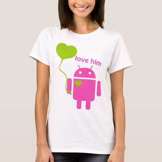 Android Women's Basic T-Shirt (Voorkant)