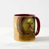 ANDROID XENIA BEHANDELT CYBORG TITAN Science Ficti Mok (Voorkant rechts)