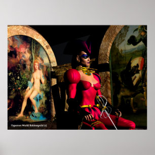 ANDROID XENIA IN HYPERION'S ORBITER Sciencefictio Poster