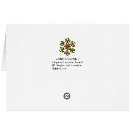 ANDROID XENIA SPACESHIP PILOT, Science Fiction (Achterkant Horizontaal)