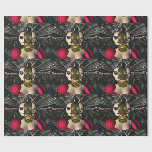 ANDROID XENIA SPACESHIP PILOT, Science Fiction Cadeaupapier (Vlak)