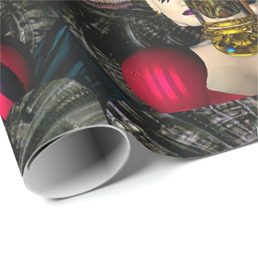 ANDROID XENIA SPACESHIP PILOT Science Fiction Cadeaupapier (Rol Hoek)