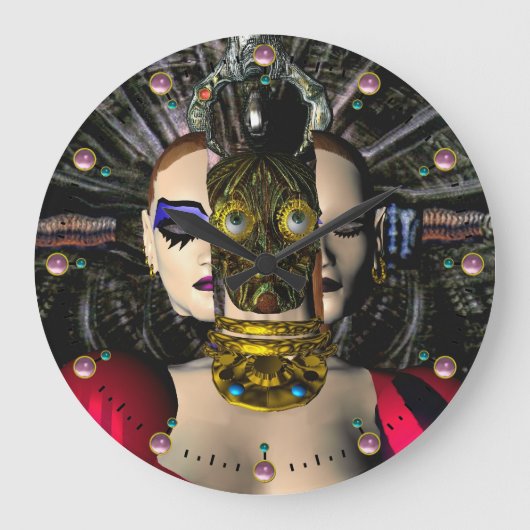 ANDROID XENIA SPACESHIP PILOT Science Fiction Grote Klok (Voorkant)