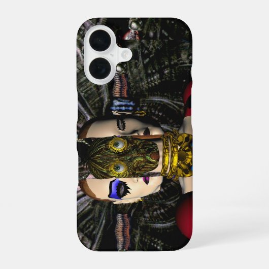 ANDROID XENIA SPACESHIP PILOT Science Fiction iPhone 16 Hoesje (Achterkant)