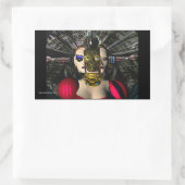 ANDROID XENIA SPACESHIP PILOT, Science Fiction Rechthoekige Sticker (Tas)