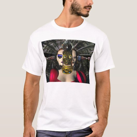 ANDROID XENIA SPACESHIP PILOT, Science Fiction T-shirt (Voorkant)