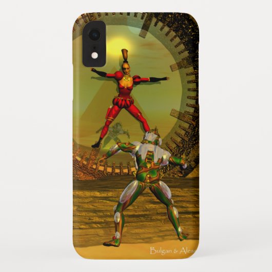 ANDROID XENIA VOLDOET AAN CYBORG TITAN Sci-Fi Case-Mate iPhone Case (Achterkant)