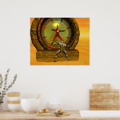 ANDROID XENIA VOLDOET TITAN IN DESERT Sci Fi Poster (Keuken)