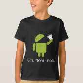 androïde > appel (donker shirt) t-shirt (Voorkant)