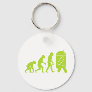 Androïde evolutie sleutelhanger