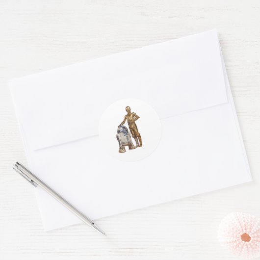 Androide Ronde Sticker (Envelop)