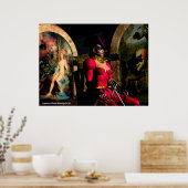 ANDROÏDE XENIE IN DE ORBITERS VAN HYPERION POSTER (Keuken)