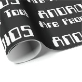 ANDROIDEN zijn ook mensen! Cadeaupapier (Rol Hoek)