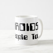ANDROIDEN zijn ook mensen! Koffiemok (Voorkant rechts)