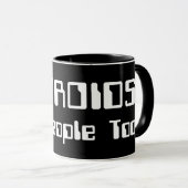 ANDROIDEN zijn ook mensen! Mok (Voorkant rechts)