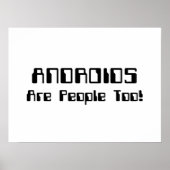 ANDROIDEN zijn ook mensen! Poster (Voorkant)
