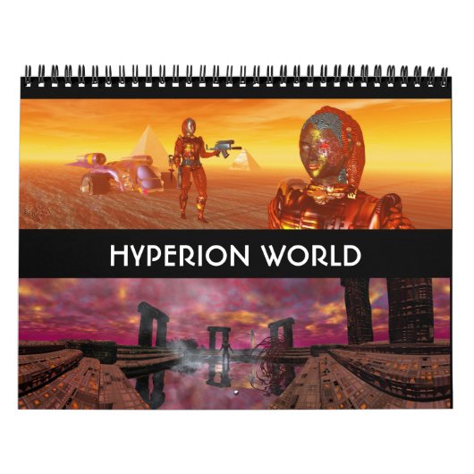 ANDROIDS ,CYBORGS VAN HYPERION WORLD 2017 Sci-Fi Kalender (Hoes)