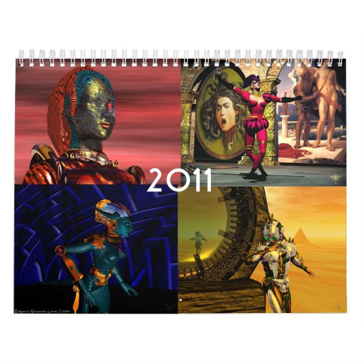 ANDROIDS ,CYBORGS VAN HYPERION WORLD 2017 Sci-Fi Kalender (Hoes)