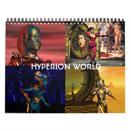 ANDROIDS ,CYBORGS VAN HYPERION WORLD 2017 Sci-Fi Kalender (Hoes)