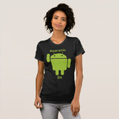 Androids doen donker t-shirt (Voorkant volledig)
