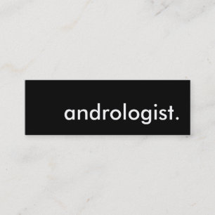 androloog. mini visitekaartje