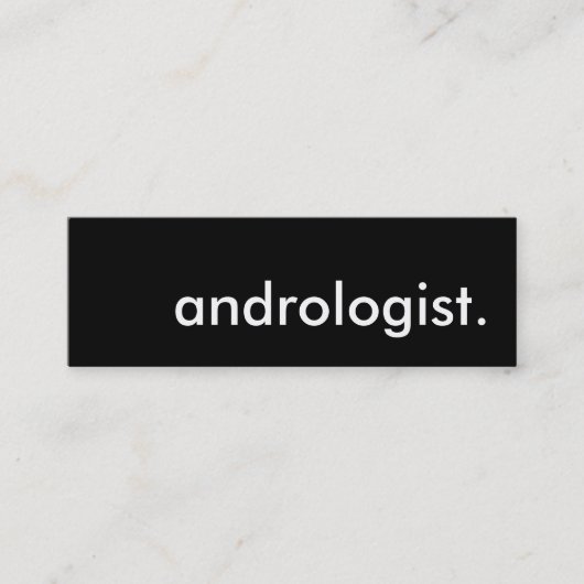 androloog. mini visitekaartje (Voorkant)
