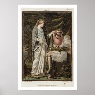 Andromache, kostuum voor "Andromache" van Jean Rac Poster